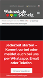 Mobile Screenshot of fahrschule-ploenzig.de